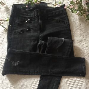 RAG & BONE Distress MotoJeans
